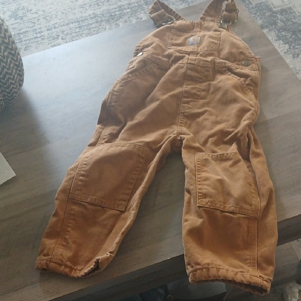 Carhartt Tan Bib Overalls